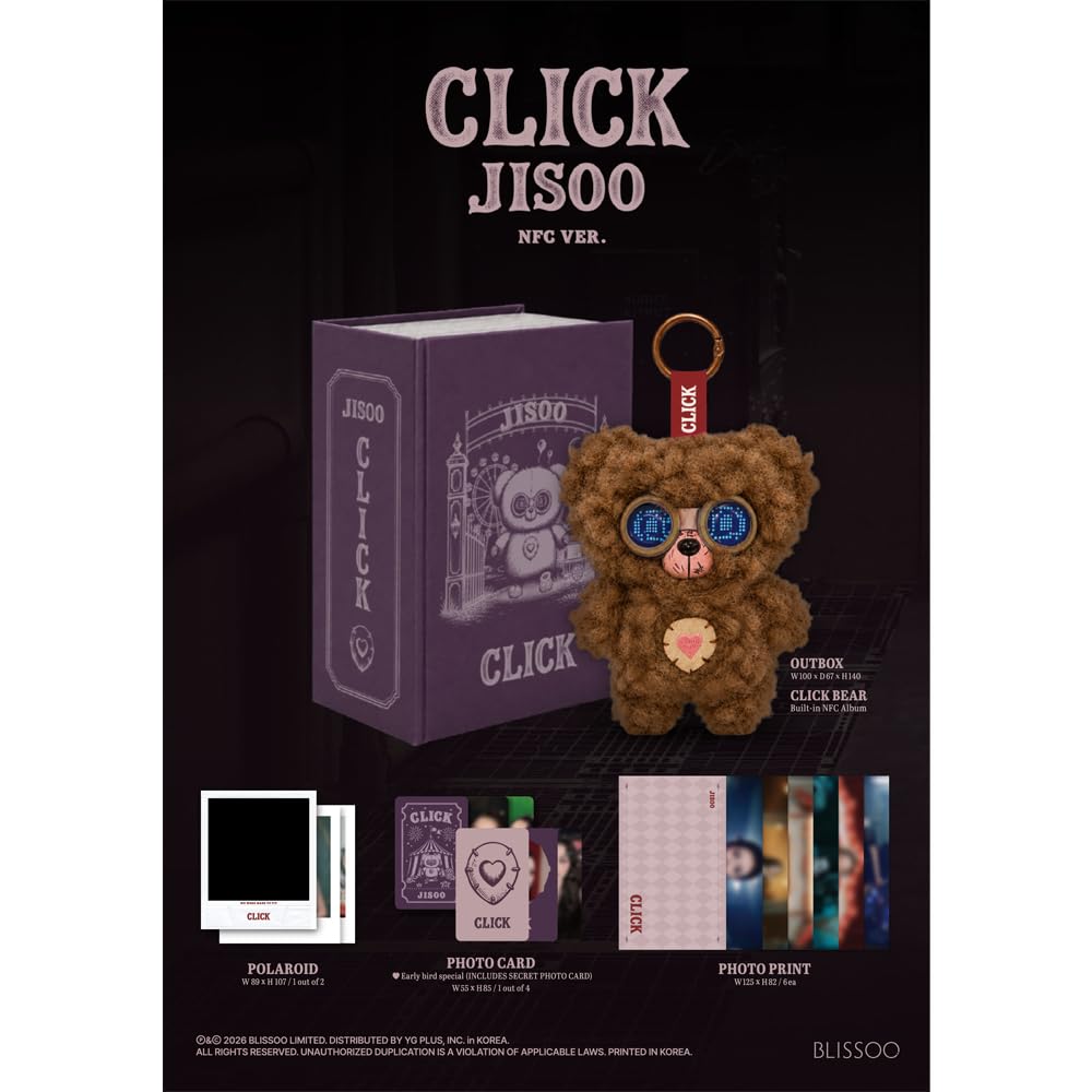 JISOO - Album simple [clic] Click Baby Bear NFC VER.