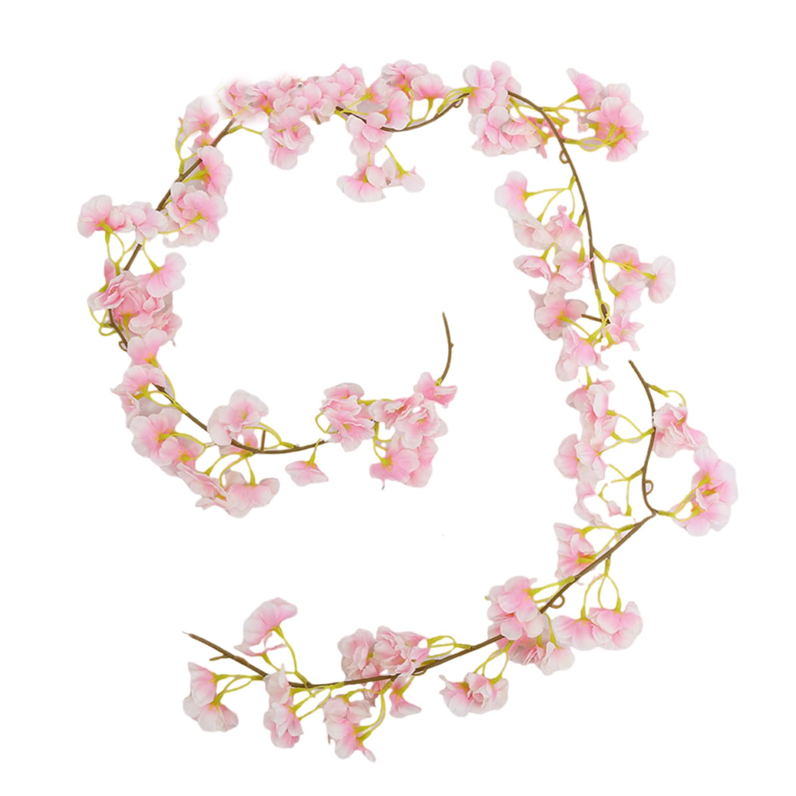Kalttoy A Rtificial Flower Vine Garlands Water Resistant Flower Decoration For Bedroom Wedding Garden Wall 1.8M Realistic Blossom Vine
