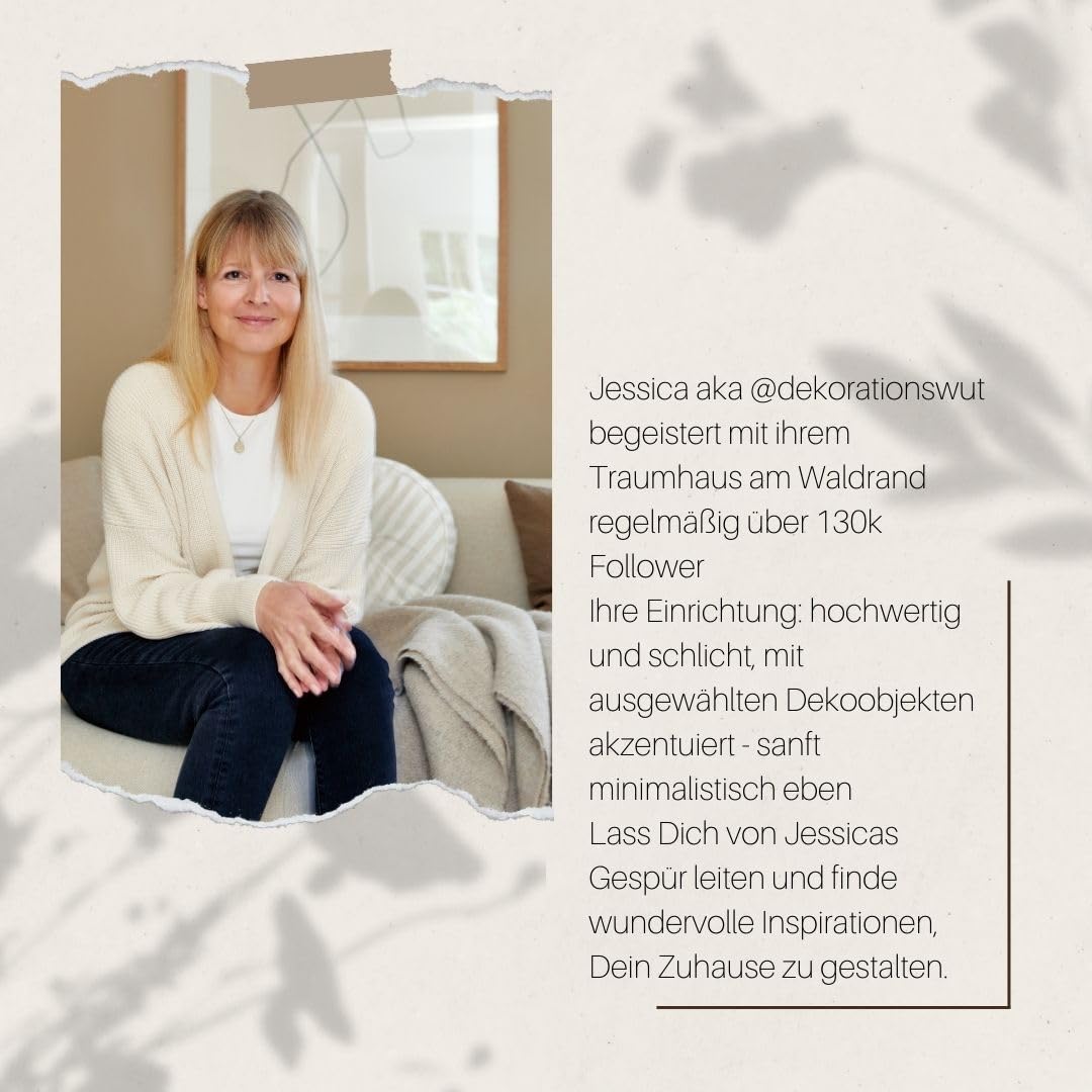 Sanfter Minimalismus. Wohnen am Waldrand mit klaren Linien, warmen Farben und natürlichen Materialien: Von Jessica aka @dekorationswut