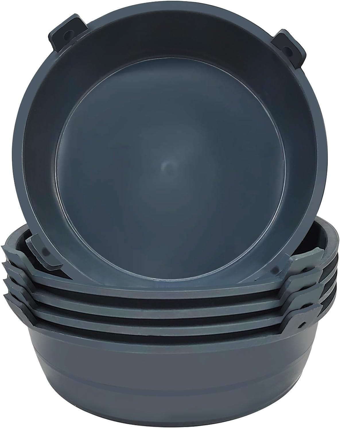 Bandeja de alimentación de tendón de buey de 5 piezas, bandeja de alimentación de tendón de buey duradera de 6 cuartos de galón, cubo de