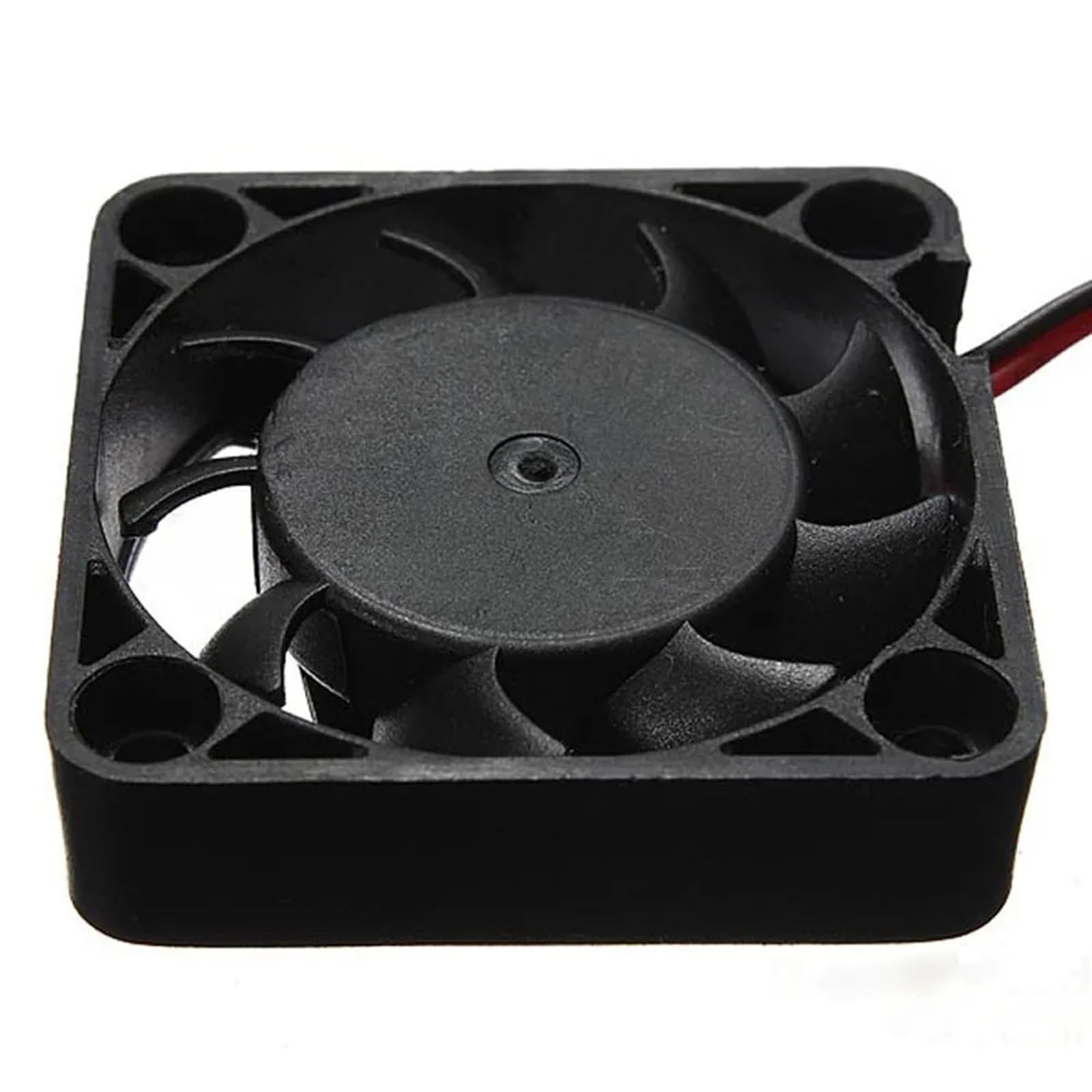 2 STK. 12 V 4-poliger 40 mm leiser bürstenloser Computerkühler for PC-CPU-Kühlergehäuse, bürstenloser schwarzer Kühler, leiser Rechenlüfter, 40 x 40 x 10 mm