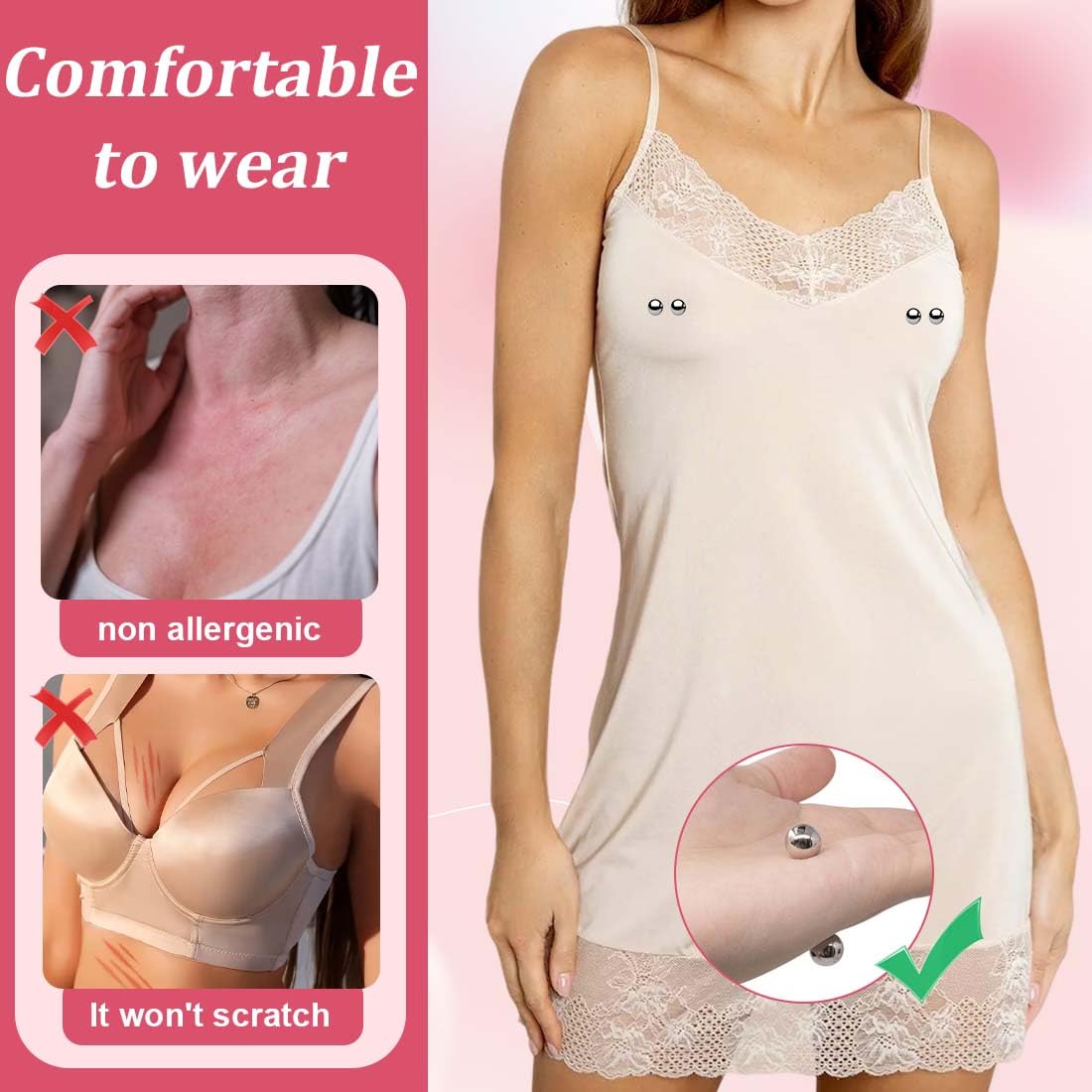 4 Pezzi pinze capezzoli, Pinze per capezzoli, Morsetto per capezzoli da donna, 9mm