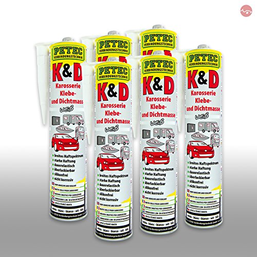 Petec à coller et dense Blanc 94530 stopper fuites et coller supports