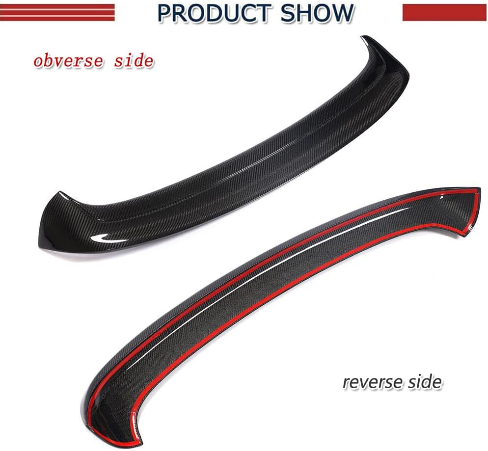 Carbon Fiber Rear Roof Spoiler Fits for Volkswagen VW Golf 5 V MK5 GTI & R32 Hatchback 2005-2009 Rear Roof CF Window Wing Spoiler (for GTI & R32) (Carbon Fiber)