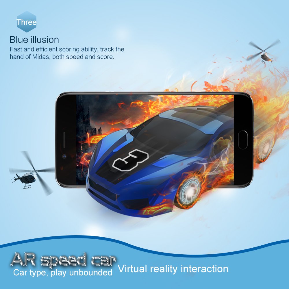 AR Racing Car with Real flashes, leaps, vibrations,pocket toy for Iphone,iPad and Android phone Suitable as gift for child,girlfriend,boyfriend