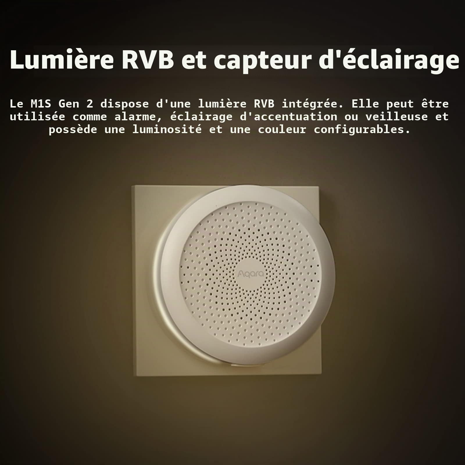 Aqara Hub Domotique M1S Gen 2, Pont sans Fil Smart Home | pour Système d'Alarme, Domotique, Moniteur et Contrôle à Distance, Prend en Charge Alexa, Google Assistant, HomeKit et IFTTT