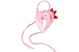 2 in 1 Cat Hat with Funny Cat Toy, Funny Feather Cat...