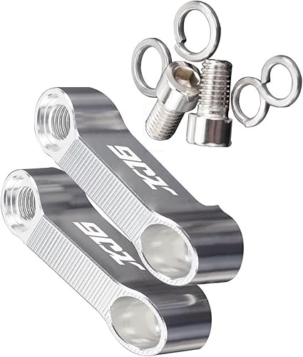 Vista 30 de TCHAU Mirrors Bracket 1 Pair Motorbike Rearview Mirror Risers Extenders Extension Adapters Bracket for XJ6 XJ 6 XJR 1200 1300 (Color : B Green)