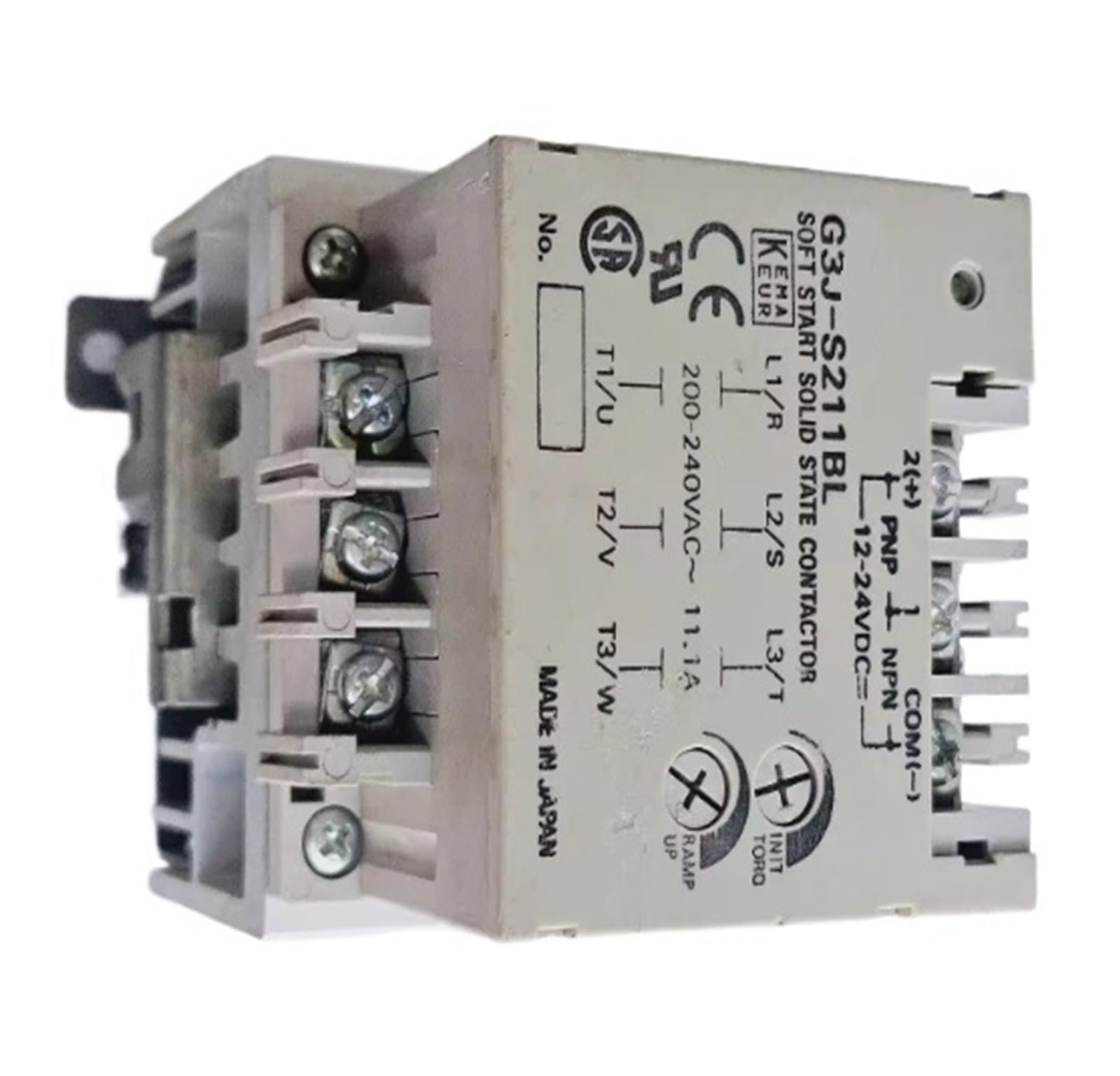 Relais statique G3J-S211BL Omron pour commande moteur triphasé
