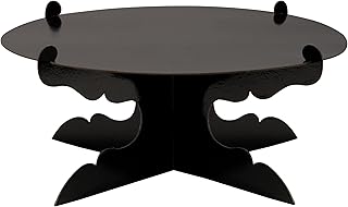 12 inch One Tier Cardboard Cake Stand,Black Cupcake Stand for Birthday Wedding DIY Dessert Decoration