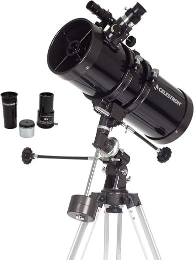 Celestron 21049 Telescopio riflettore PowerSeeker 127EQ, nero