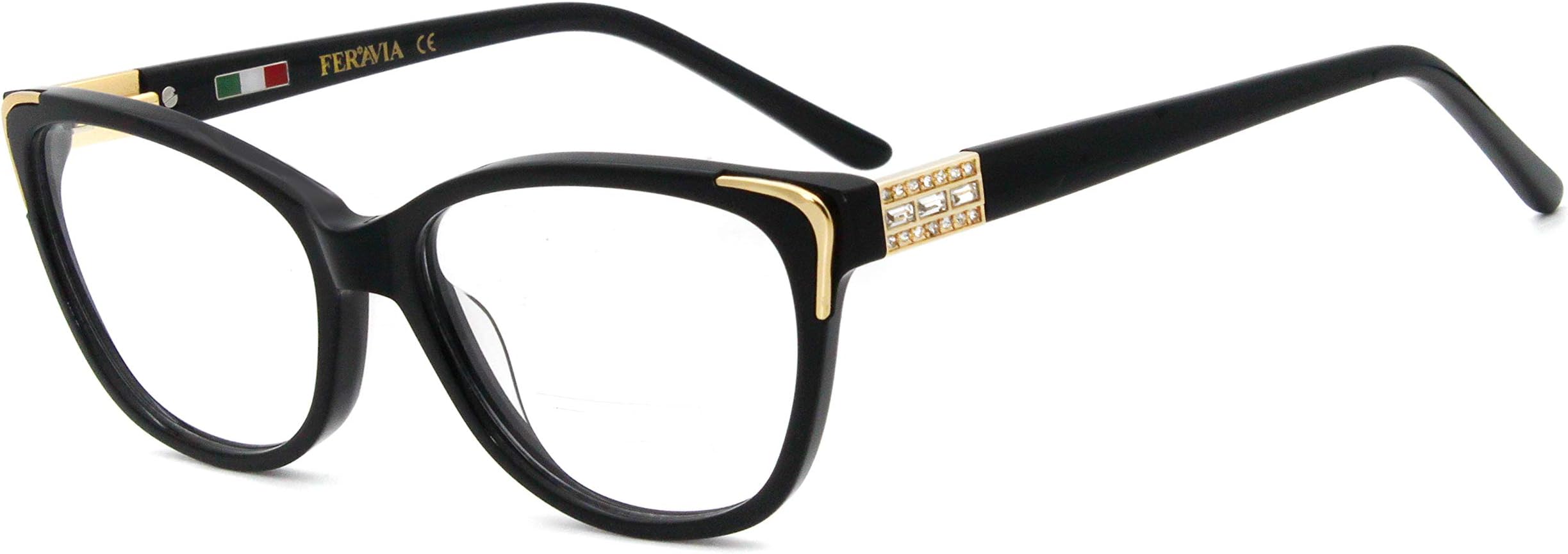 women eyeglasses stylish cateye non prescription with bling rhinestone glasses fashion eyeglasses