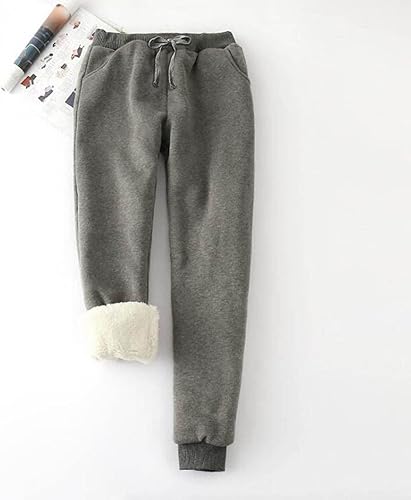 Miniatura 2 de Pantalones con forro polar para mujer, leggings de terciopelo cálido para invierno, pantalones deportivos con forro de sherpa para clima frío con