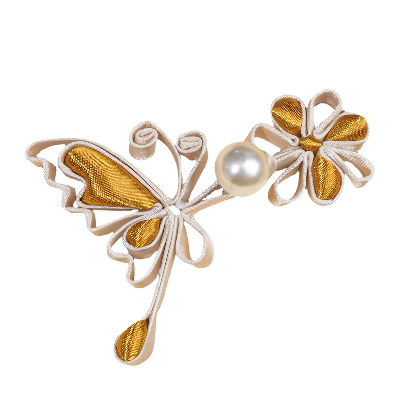 Msioytog Delicate Handcrafted Floral Button From Satins Materials Suitable for Qipao and Evening Gown Designs Fabric Tie