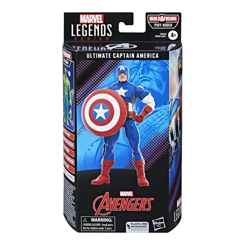 Marvel Hasbro Legends Series: Ultimate Captain America Ultimates, Classic Comic Legends Action Figure, 15 cm, Multicolor, F6616 - Image 3