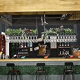 🍷【Ampliamente aplicable】: la altura del titular de la copa de vino en sí es de 7 cm, puede decorar la cocina, la bodega o la barra para mostrar sus copas de vino. La mirada retro agrega un color rústico a la barra de su casa, que complementa el espacio moderno o de estilo de la granja.