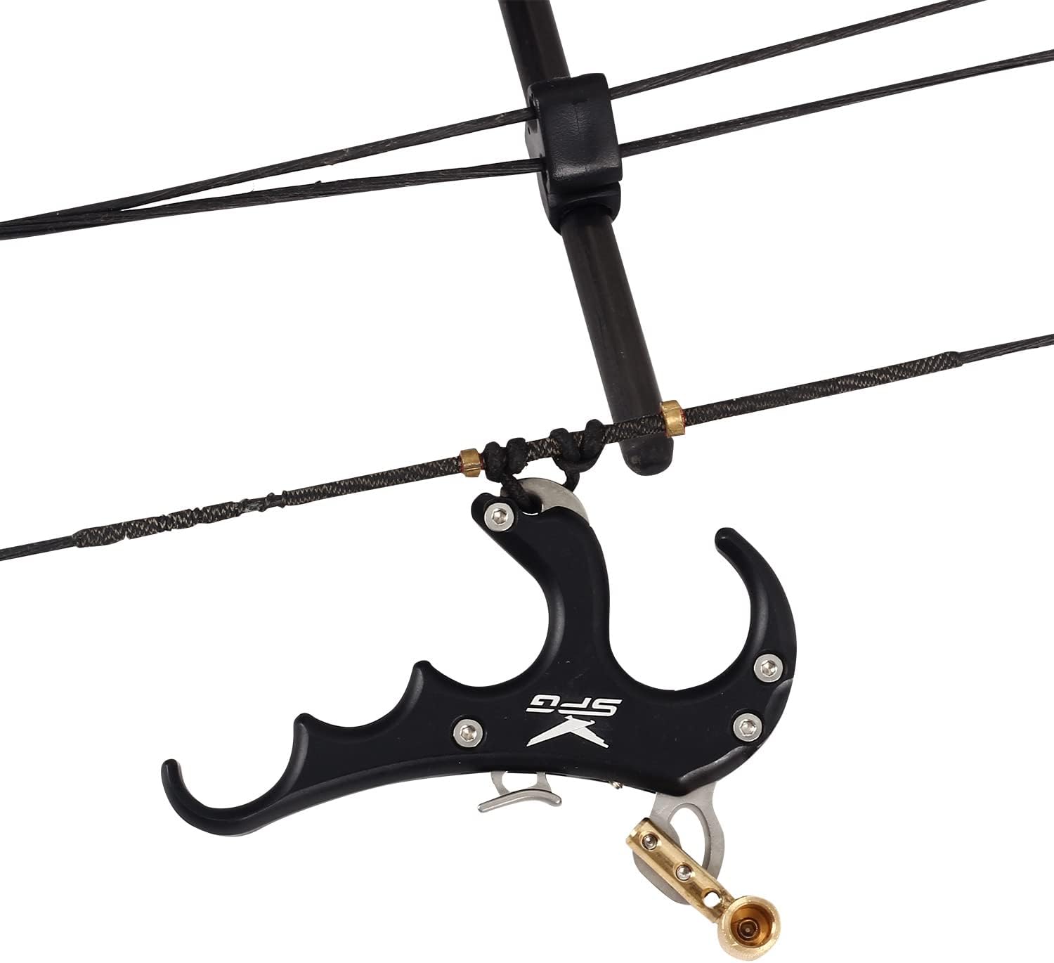 Archery Compound Bow Release Aid Archery Release Bow Thumb Release for Compound Bow Outdoor Shooting Accessories (Black)