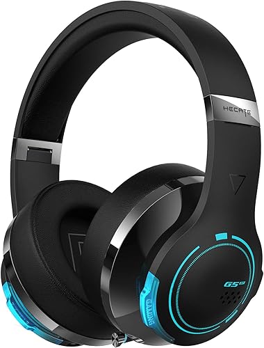 Edifier G5BT Bluetooth Gaming Headset Over Ear Wired Headphones with Mic Black