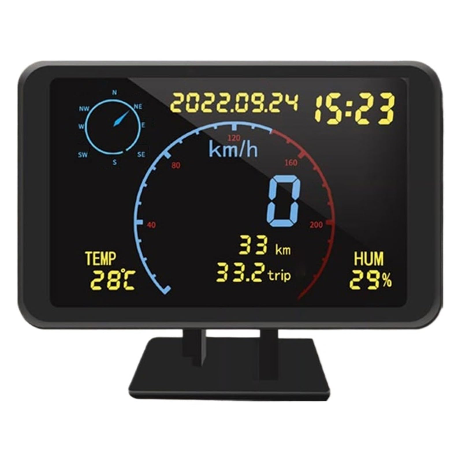 M8 HUD Wyświetlacz Head Up 4.7 Cal Ekran Lokalizator GPS Prędkościomierz DC5-24V Prędkościomierz Samochodowy Projektor Alarm Bezpieczeństwa Akcesoria Samochodowe
