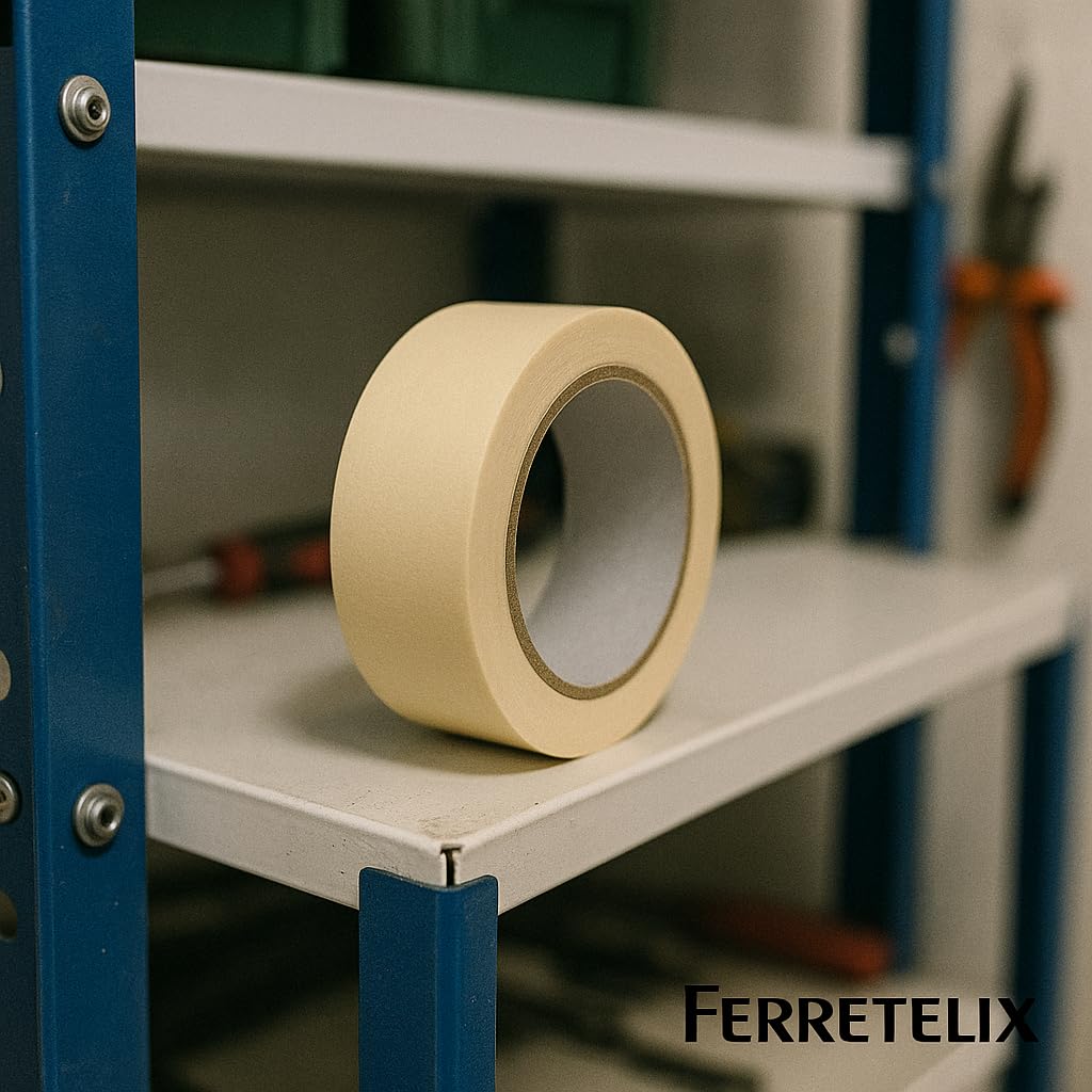 Ferretelix® 36 und Cinta de Pintor 50 mm x 50 mts – Krepp Carrocero – Caja de 36 Unidades