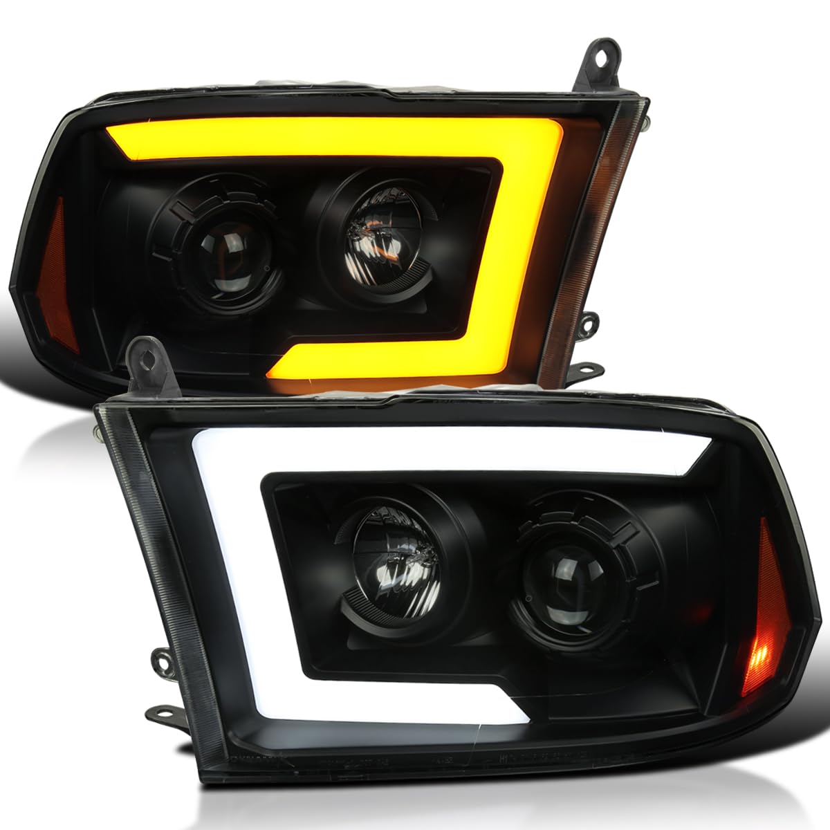 Amazon.com: SPEC-D TUNING Black Smoke Projector Headlights