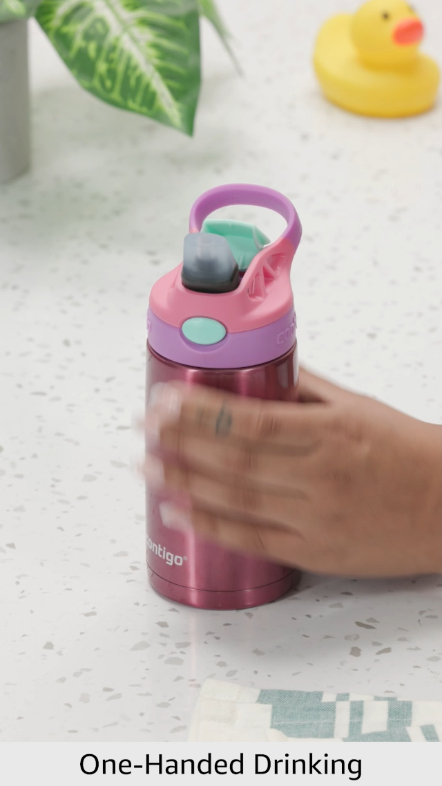 Amazon.com: Contigo Autospout Water Bottle with Straw 13 oz Azalea/Pansy :  Sports & Outdoors