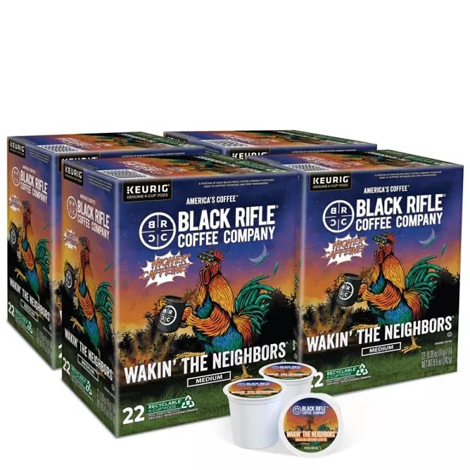 Wakin the Neighbors: High-Caffeine Coffee Pods (Arabica & Robusta) 88 Ct