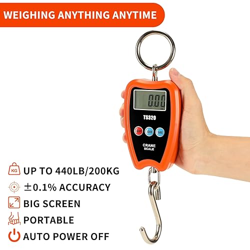 Miniatura 8 de Balanza digital pequeña de grúa con LED de 300kg600lbs Outmate