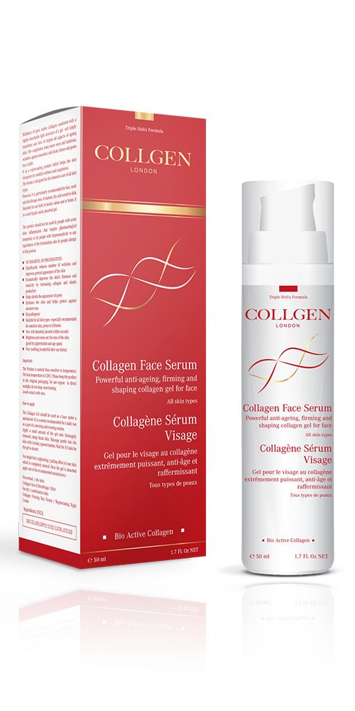 Collagen Face Serum 50ml - Powerful anti-ageing, firming and shaping Collagen Gel for Face