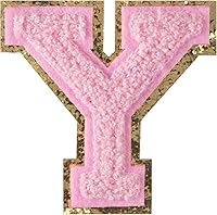 Vista 28 de Parches de letras de felpilla termo-adhesivas de 2.2", parches de letras de felpilla para ropa (negro, 26)