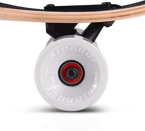 Miniatura 8 de Slendor - patineta longboard de madera de arce (42.0in), para freestyle, curvatura cóncava