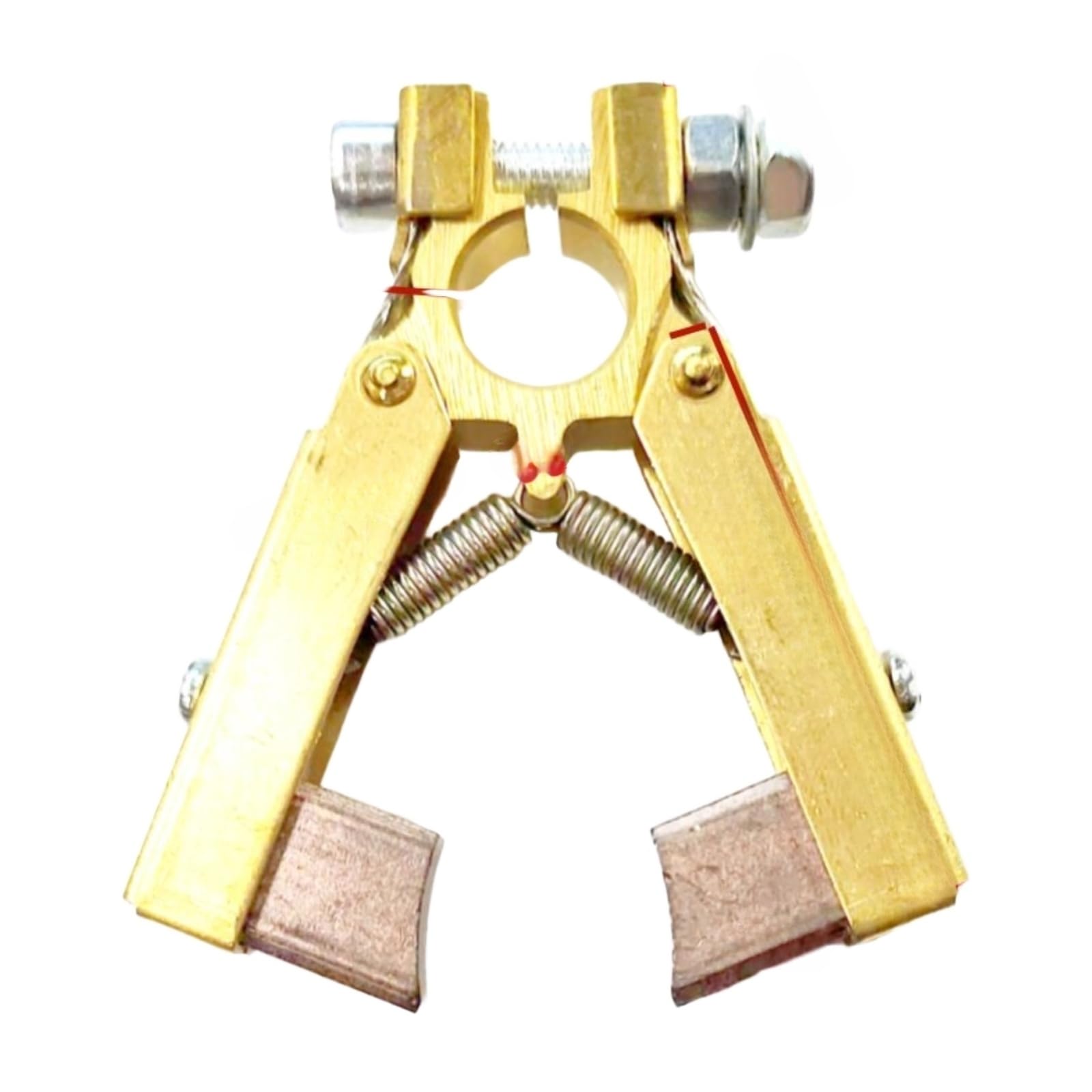 Zespół uchwytu szczotki węglowej do silnika, wysoka wydajność | Uchwyt szczotki węglowej w kształcie litery V (6 x 12 miedzianych nóg (high copper oblique arc brush))