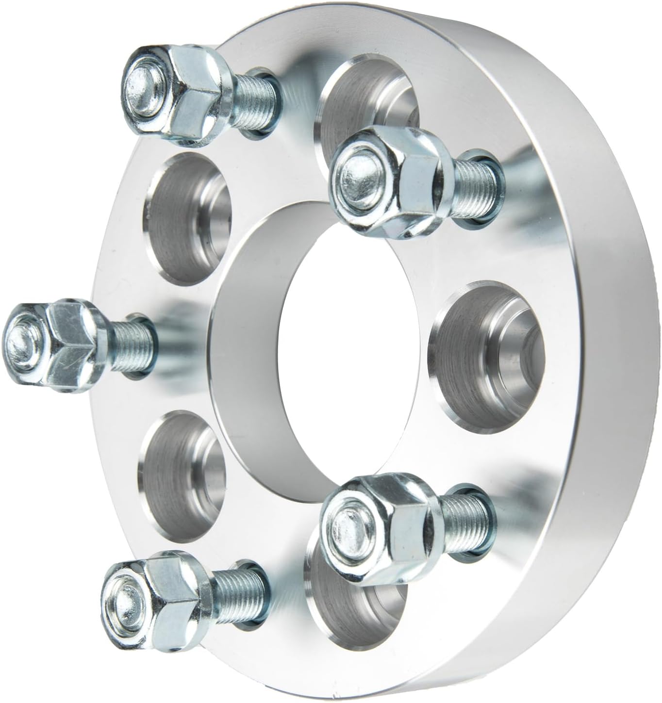 KAX 5x100 to 5x114.3 Wheel Adapters, Forged 1" Adapters with Thread Pitch M12x1.5 Hub Bore 64.1mm(Bolts Pattern Changed),4 Pcs fit for 1983-1991 Camry, 1986-2005 Celica,Silver,Not Hubcentric