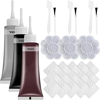 Leather Repair Kit with Repair Gel Professional Leather Filler for Furniture Car Seats Shoes Bags Vinyl Repairing for Scratches Cracks 20ml Brown