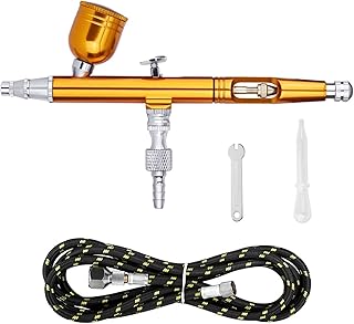 Pistolet natryskowy Airbrush Narzędzie Dual Action Grawity Feed 0.3mm Dysza Dysza Pistolet Spray Ciasto Dekorowanie Szczotki Do Makijażu Nail Manicure Tatoo Słomy (Color : NCT-133G-1)