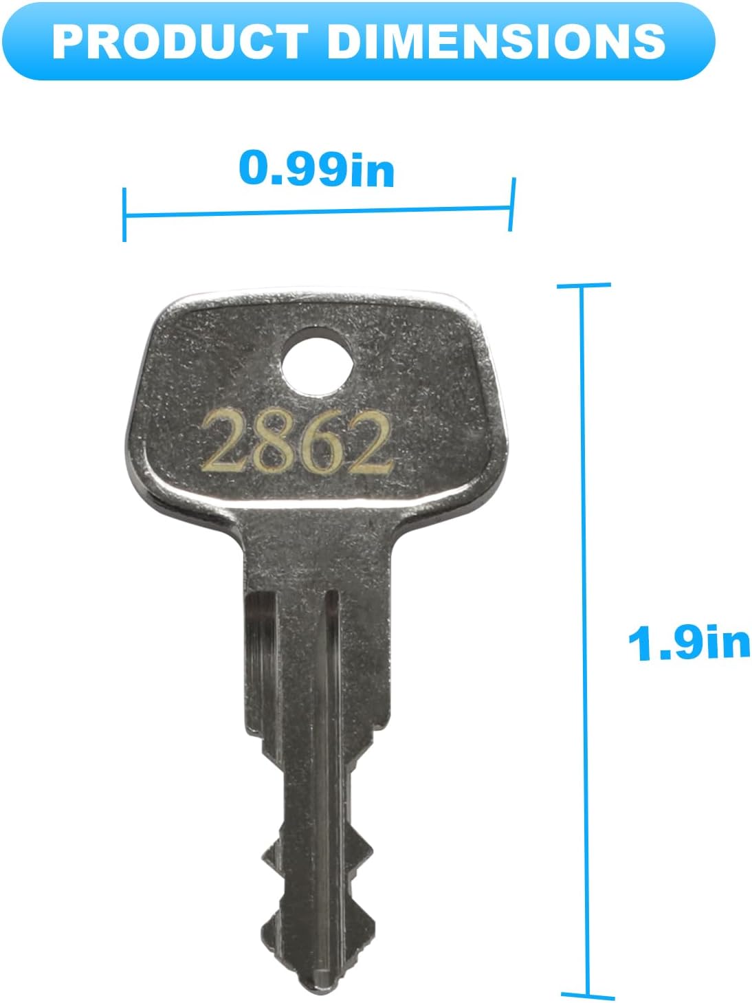 2862 X-Cargo Roof Rack Key,X-Cargo Luggage Roof Key Karrite Ski Bike xcargo Carrier Skyline Sportrack XL,Replacement Keys for Sears XCargo Karrite SportRack Carriers(Code 2862-2 Pack)