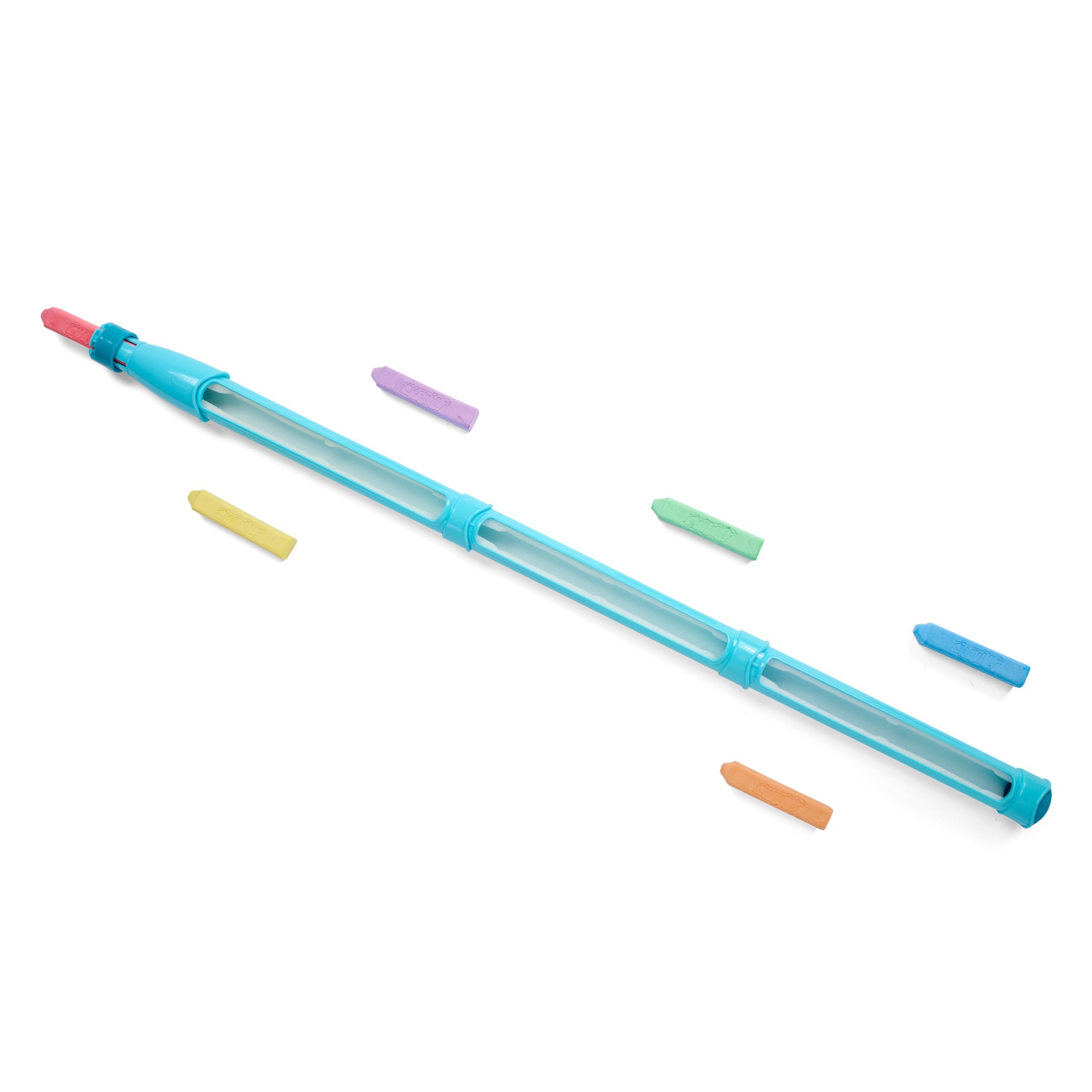 Chuckle & Roar - CHAWK! 3' Chalk Holder - Sized Perfect for Little Sidewalk Artists - Keep the CHAWK off your hands - Ages 4 and Up