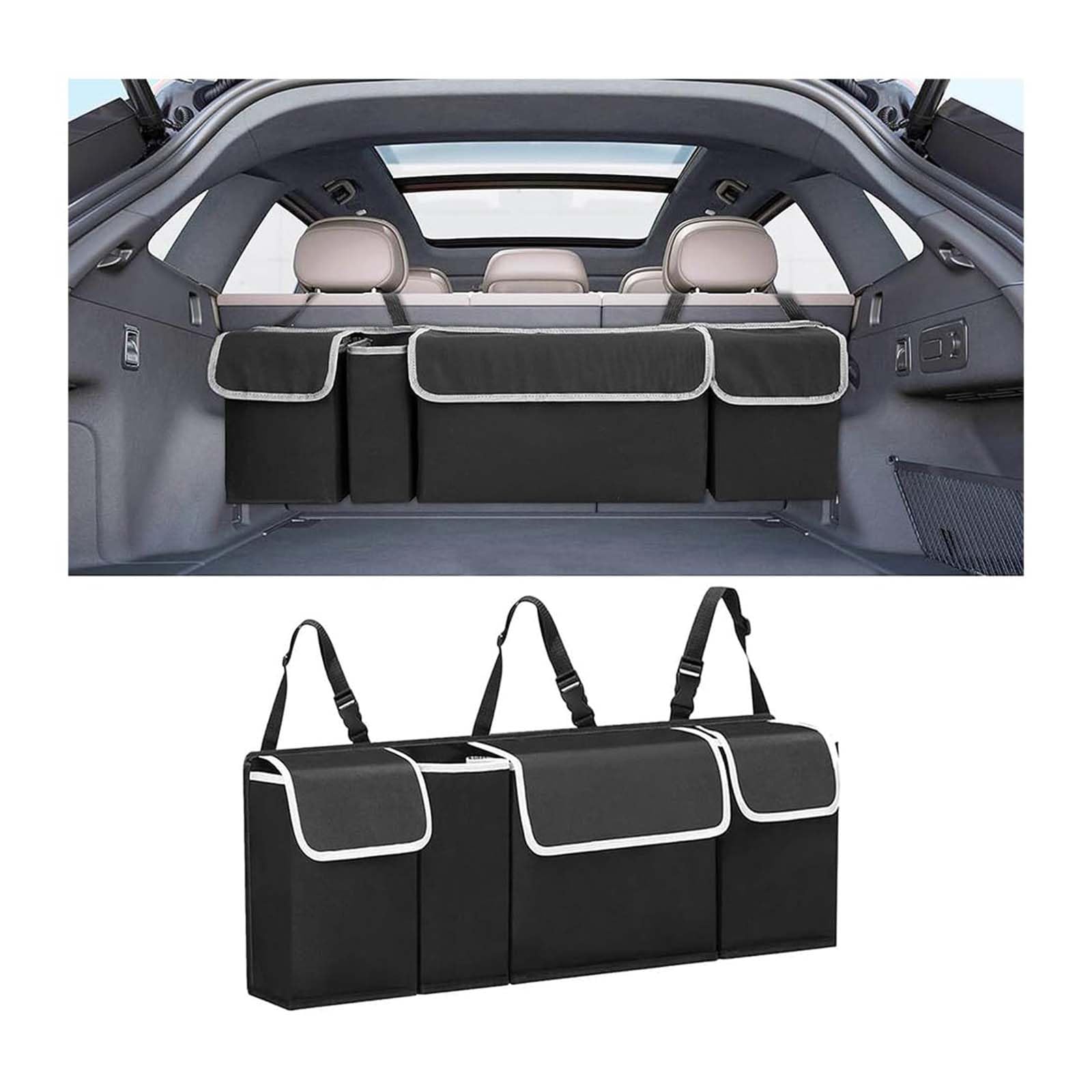 evimo for VW Golf 7 MK7 7.5 GTI GTE GTD Car Boot Organiser Bag