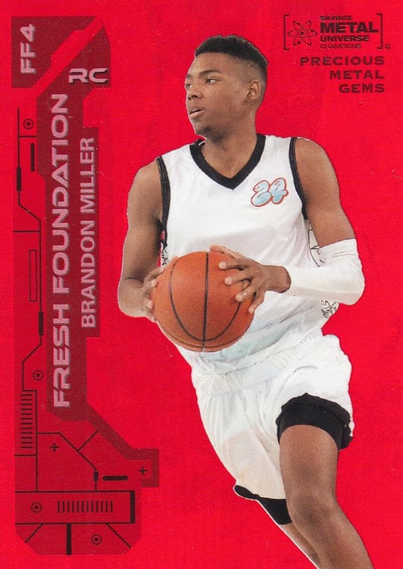 MultiSport Trading Card 2023 Skybox Metal Universe Champions Fresh Foundation Red Precious Gems #FF4 Brandon Miller Basketball EX/NM 40/100