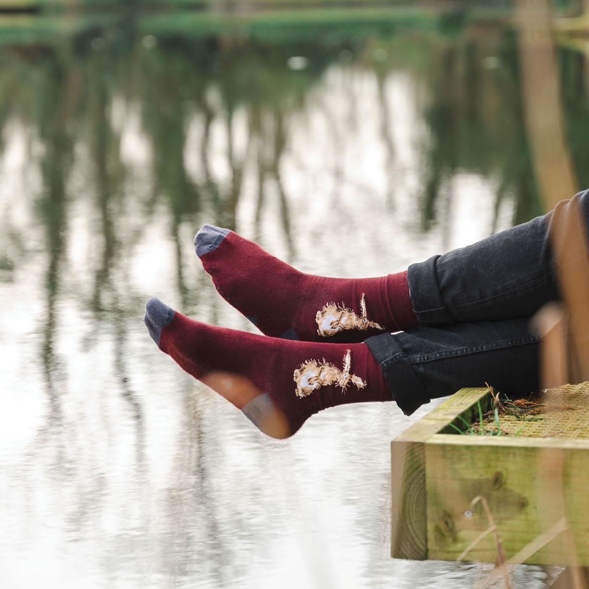 Bamboo Hare Socks by Wrendale Designs