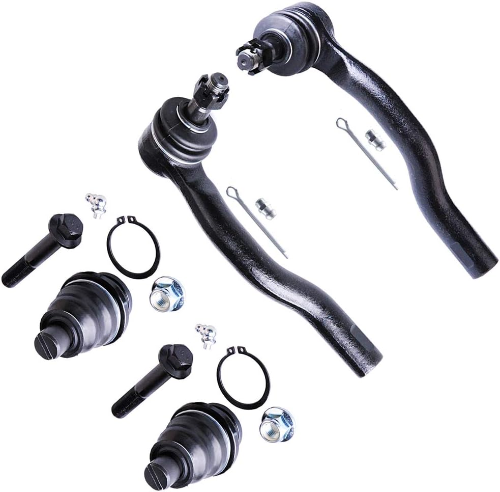 SCITOO 4-PC SET Suspension Kit For Nissan Armada Titan Lower Ball Joint,Outer Tie Rod End