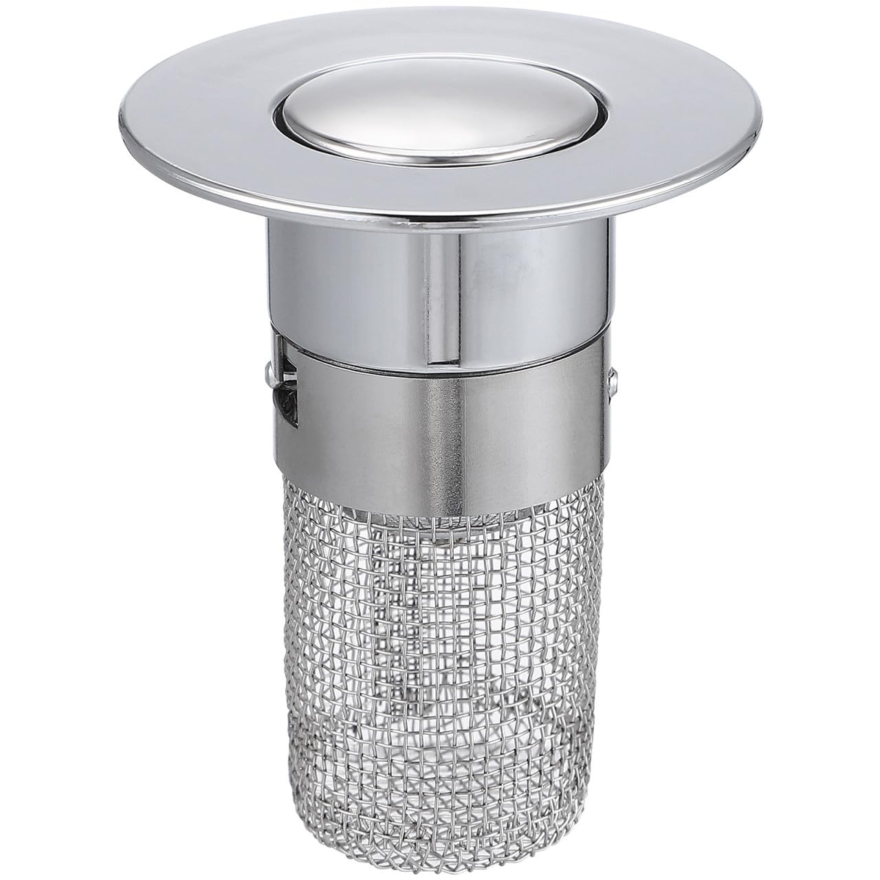 EXCEART Tapón de Lavabo Material Abs y Acero Inoxidable Filtro Integrado, Diseño Antideslizante y Sellado Rápido Adecuado para Baño y Hotel
