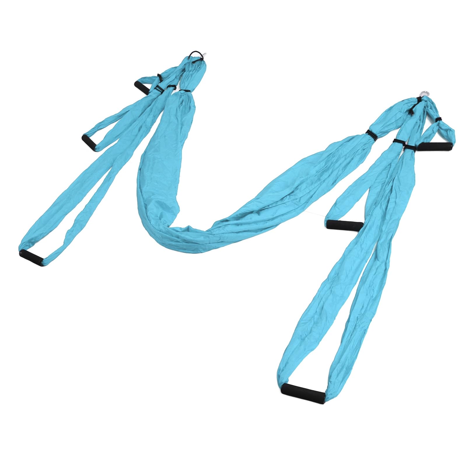 Akozon Juego de Columpio Aéreo para Yoga, Hamaca Ajustable de Poliéster y Algodón para Mayor Flexibilidad y Entrenamiento de Fuerza Central