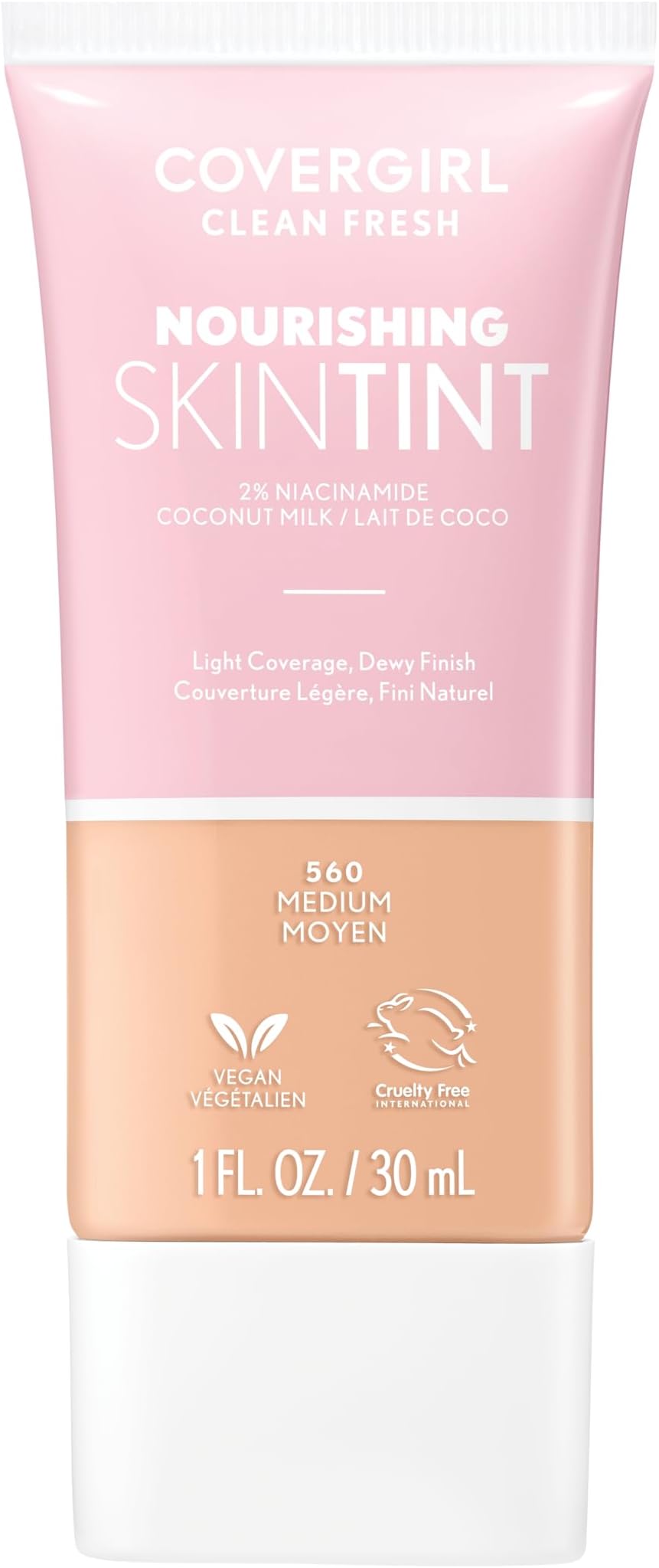 Clean Fresh Skin Milk Foundation - 560 Medium by CoverGirl for Women - 1 oz Foundation