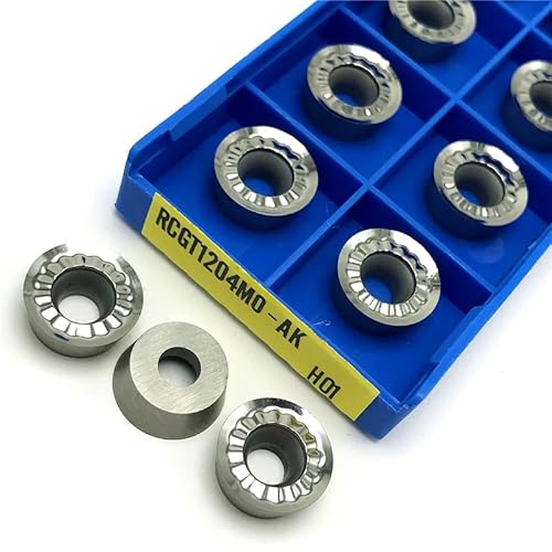 (10 piezas) RPGT1204 AK H01 inserto de fresado herramientas indexables herramientas de corte for herramienta de torneado CNC de aluminio RPGT 1204 herramientas de torneado de madera de carburo (Color