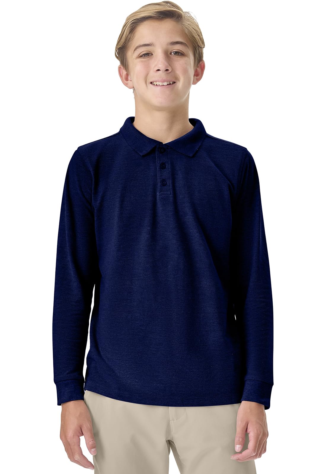 Classroom School Uniforms Big Kid Pique Polo Long Sleeve