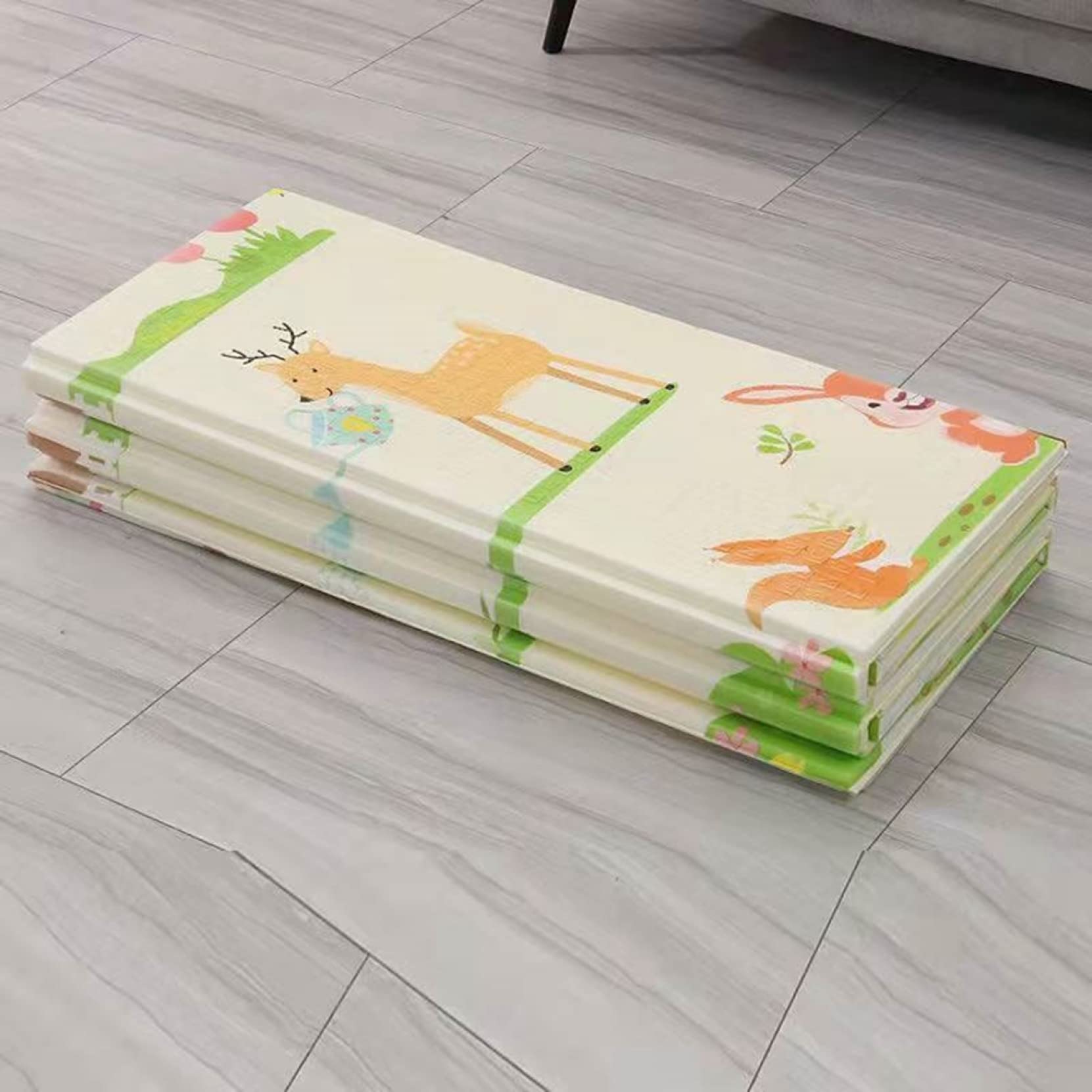 Amazon.co.jp: ベビーマット 180*200*2cm 子供 薄手 厚手 両面