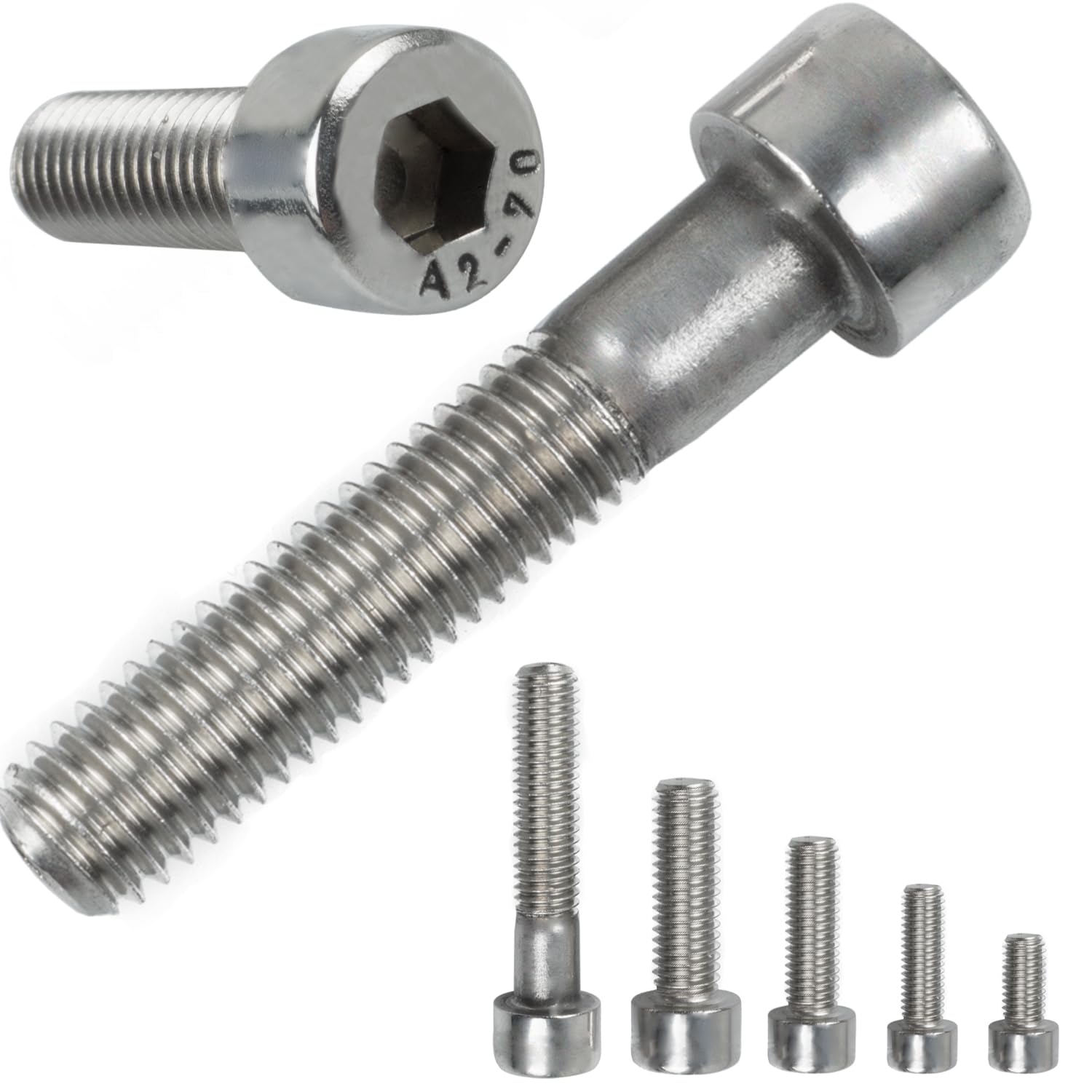 100 Zylinderkopfschrauben M10x20mm Vollgewinde Innensechskant Edelstahl A2 V2A Maschinenschrauben Edelstahlschrauben Gewindeschrauben Zylinderschrauben Innensechskantschrauben DIN 912 ISO 4762