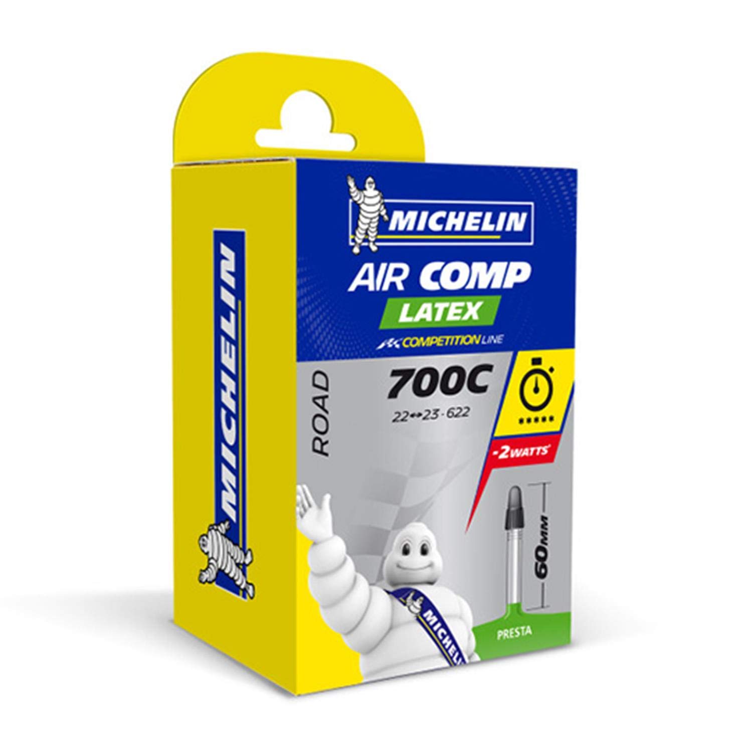 2本セット ミシュラン Michelin ラテックスチューブ 700C 仏式 AIRCOMP Latex A1 (700×22/23c(バルブ長60mm)) [並行輸入品] Amazon | 2本セット ミシュラン Michelin ラテックスチューブ