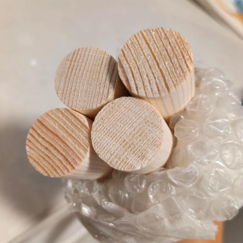 5 sztuk 10 cm drewniane patyczki, okrągły drewniany pręt sosnowy, materiał do rękodzieła DIY(5cm)